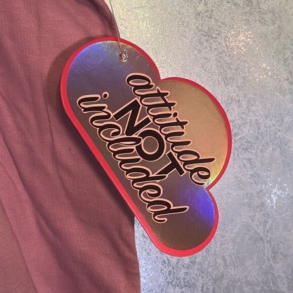 NWT Attitude not included Women’s Luke 1:37 verse Light Purple Faith Tshirt M - Picture 3 of 4